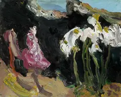 Untitled by Klaus Fußmann, 1991, Oil on masonite, sold Nov 2013