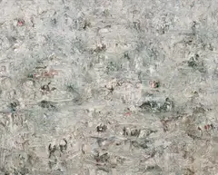 Teichstück (Giverny) 22/XII by Ralph Fleck, 1988, oil on canvas, sold Nov 2013
