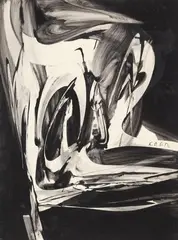 Untitled by Karl Otto Götz, 1965, Gouache on sturdy card, sold Nov 2013