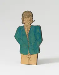 Dorothy Iannone, Ringo Starr, 1967, Sculpture: felt-tip pen on chamois-coloured card on black painted panel. height approx