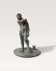 Der Apoll by Markus Lüpertz, 1989/2002, Bronze, painted. height approx, sold Nov 2013