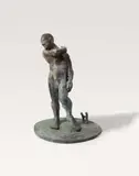 Der Apoll by Markus Lüpertz, 1989/2002, Bronze, painted. height approx, sold Nov 2013