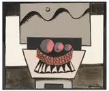 Johann Georg Müller, Untitled, 1981, Mixed media, collaged on Fabriano laid paper