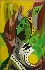 Waldgeist by Ernst Wilhelm Nay, 1948, oil on canvas, sold Nov 2013