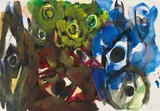Ernst Wilhelm Nay, Untitled, 1963, Gouache on textured card