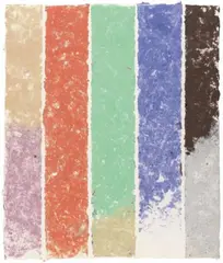 Kenneth Noland, Untitled (PK 0314), 1981, Mixed media on fibrous card