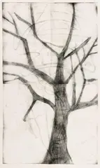 Albert Oehlen, The green door, 1989, Portfolio with 6 original etchings on card. each approx