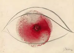 Untitled by Otto Piene, 1963, Gouache, pencil and traces of smoke on card, sold Nov 2013