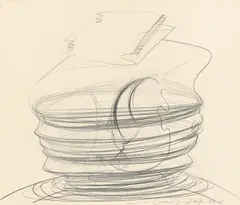 Souvenir by Dieter Roth, 1974, Pencil on paper, sold Nov 2013