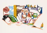 Tom Wesselmann, Monica Nude with Cézanne (from: Portfolio 90), 1994, Colour silkscreen on sturdy card