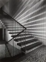 Klett-Haus, Treppe (Klett publishing house, stairway) by Franz Lazi, 1954, Vintage gelatin silver print, sold Nov 2013