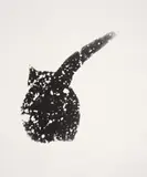 Hannes Kilian, Kater Nero im Schnee (Cat Nero in the snow)