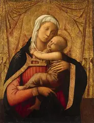 Filippo Lippi, THE VIRGIN WITH CHILD, Tempera on panel, partially gilt
