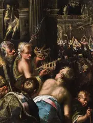 Gillis van Valckenborch, A NIGHTLY FEAST, Oil on canvas (relined)