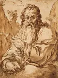 SAINT PAUL by Netherlandish School of the 17th century, Pen and wash and brown ink, mounted on laid paper.., sold Nov 2013