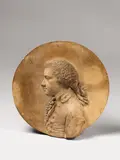 Giuseppe Angelini, A TERRACOTTA PORTRAIT MEDALLION OF A MAN, Medaillon, terracotta, Giuseppe Angelini 178(.) (GR 2.185) A fine crack to the underside of the bust