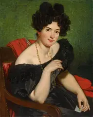 Baron Gérard Francois Pascal, PORTRAIT OF A LADY, Oil on canvas