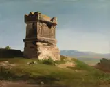 attributed to Johann Wilhelm Schirmer, ITALIAN LANDSCAPE, Oil on canvas