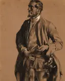 Adolph von Menzel, SKETCH FOR THE PORTRAIT OF THE GENERAL WINTERFELD