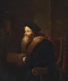 OLD MAN IN A CAP by Netherlandish School of the 17th century, Oil on panel, sold Sep 2013