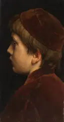 Josef Lies, PORTRAIT OF A YOUTH, Oil on panel