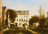Carl Morgenstern, VIEW OF A HOUSE IN FRANKFURT-SACHSENHAUSEN