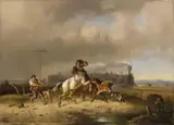 Adolf Schmidt, RURAL PROGRESS, Oil on panel