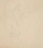 Johann Friedrich Overbeck, STUDY FOR A MURAL, Pencil on paper