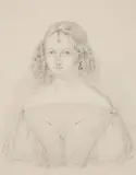 Karl Ferdinand Sohn, PORTRAIT OF A YOUNG WOMAN, Pencil