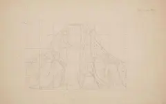 Eduard von Steinle, DESIGN FOR A MURAL WITH THE ADORATION OF AN IMAGE OF THE MADONNA, Pencil