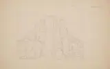 Eduard von Steinle, DESIGN FOR A MURAL WITH THE ADORATION OF AN IMAGE OF THE MADONNA, Pencil