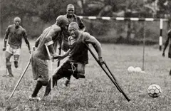 Adam Nadel, Soccer fight, Gelatin silver print