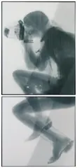 Jürgen Klauke, Toter Photograph (Dead photographer), Photo work in 2 parts, printed 1993: gelatin silver prints