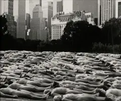 Spencer Tunick, Untitled, Gelatin silver print, flush-mounted to board