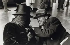 Benjamin Katz, Joseph Beuys and James Lee Byars, Gelatin silver print on Agfa paper, printed later
