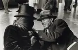 Benjamin Katz, Joseph Beuys and James Lee Byars, Gelatin silver print on Agfa paper, printed later