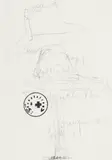 Plan für Aktion by Joseph Beuys, Pencil and stamp on paper, sold May 2013