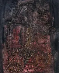Modest Cuixart, Untitled (Komposition 40), Oil on canvas