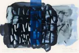David Reed, Color Study # 4, Oil and alkyd on sturdy card