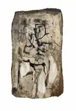G-61/1958 by Emil Schumacher, Mixed media on Bitumen card with irregular margins approx, sold May 2013