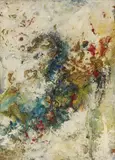 Bernard Schultze, Straftü, Oil on fibreboard