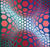 Pillango-2 by Victor Vasarely, Acrylic on panel, sold May 2013
