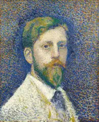 Georges Lemmen, Autoportrait, Oil on panel