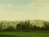 Theo Champion, Landschaft mit Kühen