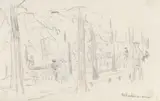 Max Liebermann, Spaziergänger im Berliner Tiergarten