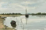 Constant Le Breton, La Loire à Ancenis, Oil on canvas