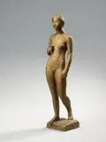 Schreitende, Hand vor der Brust by Gerhard Marcks, Gerhard Marcks Werktagebuch Gips/Bronze (works diary plaster/bronze) 273c; Rudloff, sold May 2013