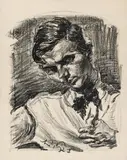 Ludwig Meidner, Brustbild eines jungen Mannes