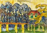 Vorfrühling by Karl Schmidt-Rottluff, Watercolour, brush and India ink on ivory-coloured wove paper, sold May 2013