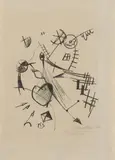 Kurt Schwitters, Komposition mit Kopf im Linksprofil